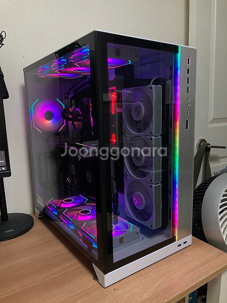 리안리 PC-O11D XL ROG 화이트 + 리안리 라...--0
