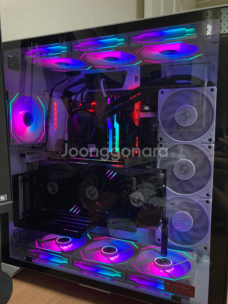 리안리 PC-O11D XL ROG 화이트 + 리안리 라...--3