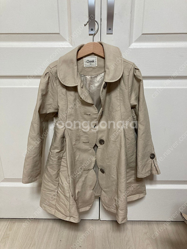 여아 치크 트렌치코트 120--0