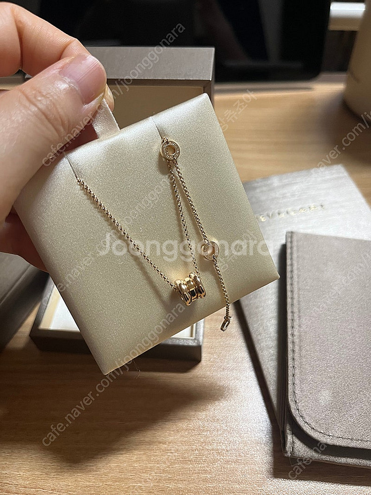 불가리 비제로원 미니 로즈골드 줄사이즈 -3.5cm--2