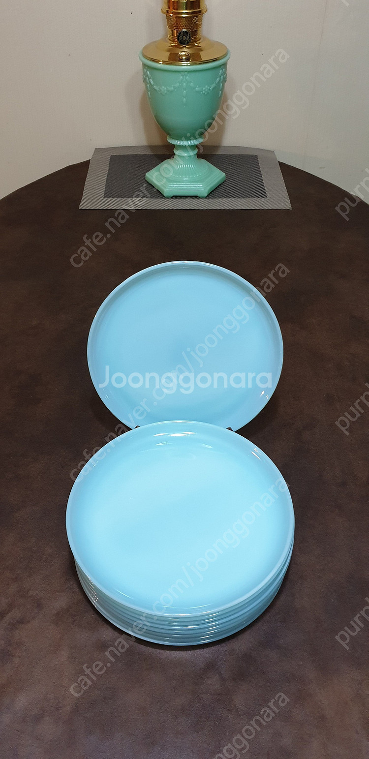 빈티지 파이어킹 터콰이즈 블루웨어종류 분양--5