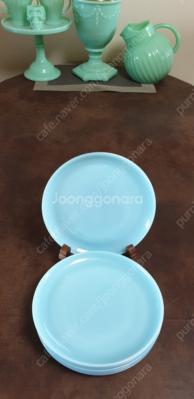 빈티지 파이어킹 터콰이즈 블루웨어종류 분양--8