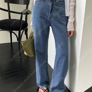 라이크유 티프 썸머 중청 세미 와이드 롱 데님