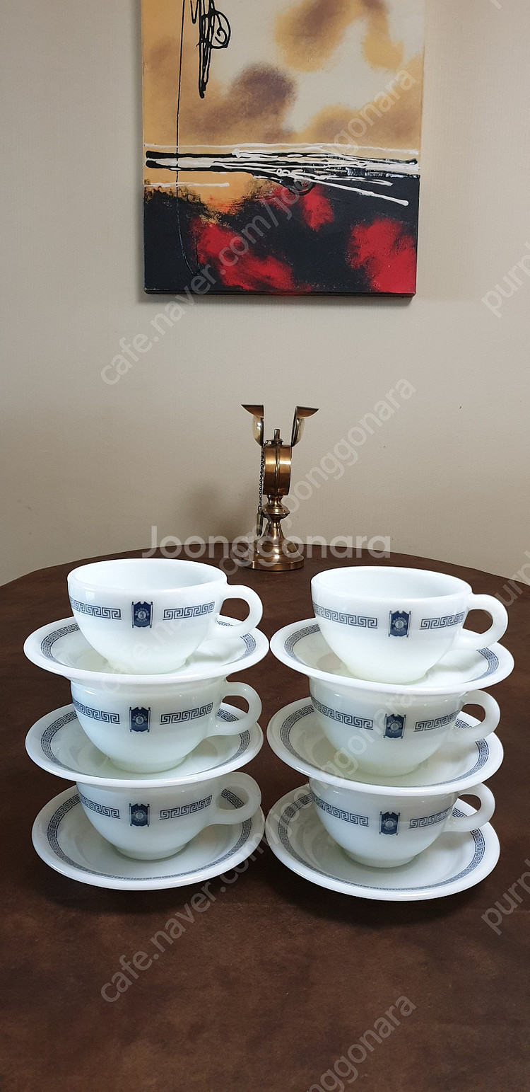 빈티지 파이렉스 찻잔세트종류 2 분양--1