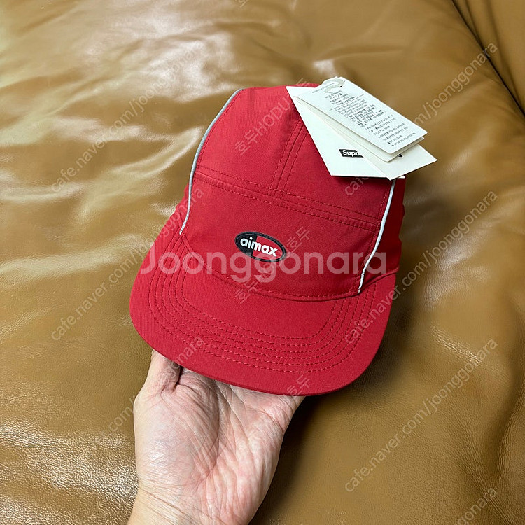 (Supreme x Nike) 슈프림x나이키 에어맥스 레드 캠프캡 모자--1