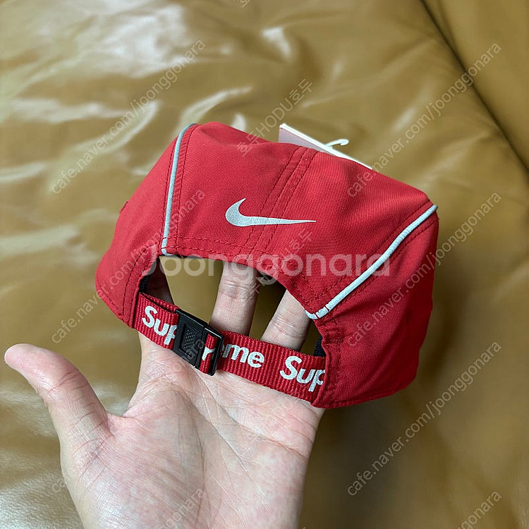 (Supreme x Nike) 슈프림x나이키 에어맥스 레드 캠프캡 모자--7