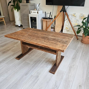 100년이상된 올드오크 빈티지 고재 커피테이블
