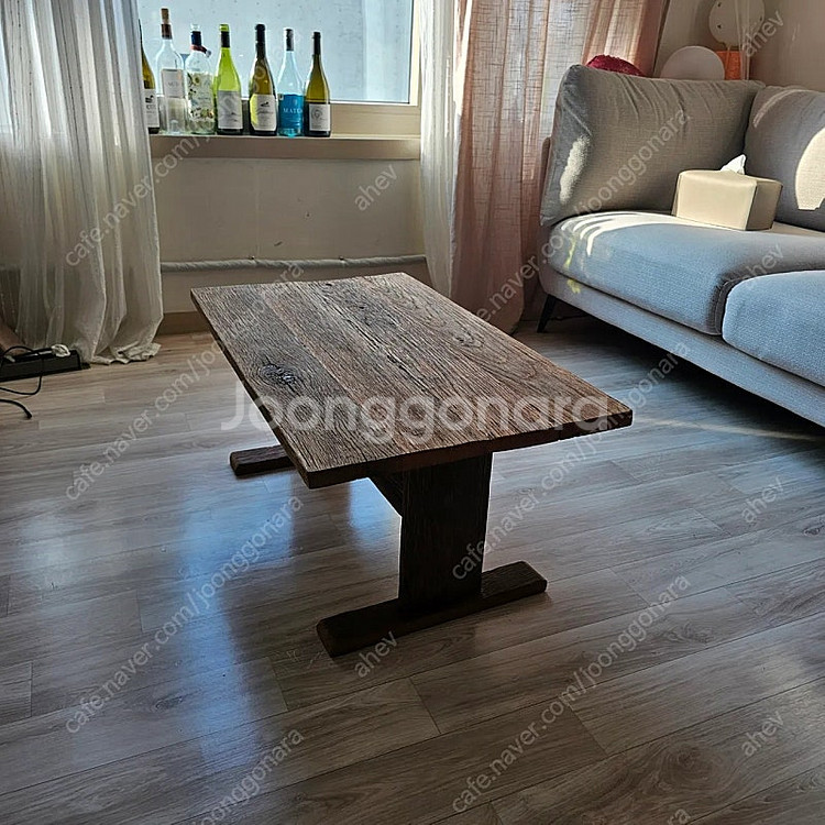 100년이상된 올드오크 빈티지 고재 커피테이블--2