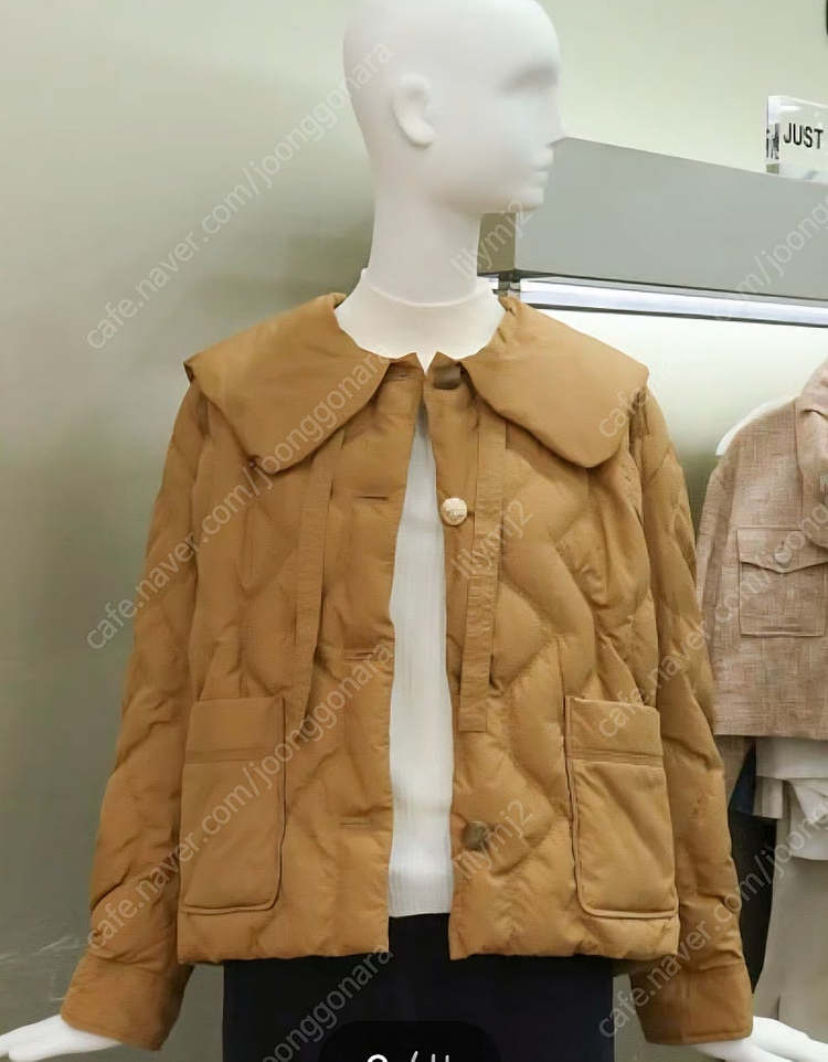 오즈세컨 구스다운 퀼팅 자켓--3