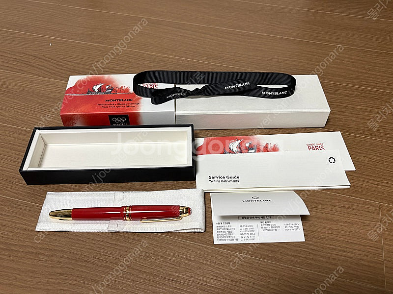몽블랑 montblanc 마이스터스튁 x 올림픽 헤리티지 파리 1924 르그랑 만년필 F 팝니다.--3