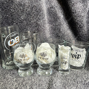 옛날 빈티지 진로 vip 비아이피 OB 오비맥주 오비 마주앙 맥주잔 언더락잔 양주잔 와인잔 술잔 팝니다