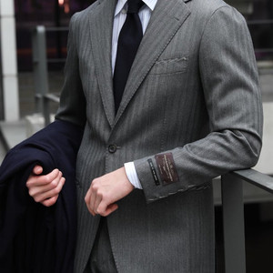 링자켓 마에스터 까노니코 그레이 헤링본 스포츠코트 자켓