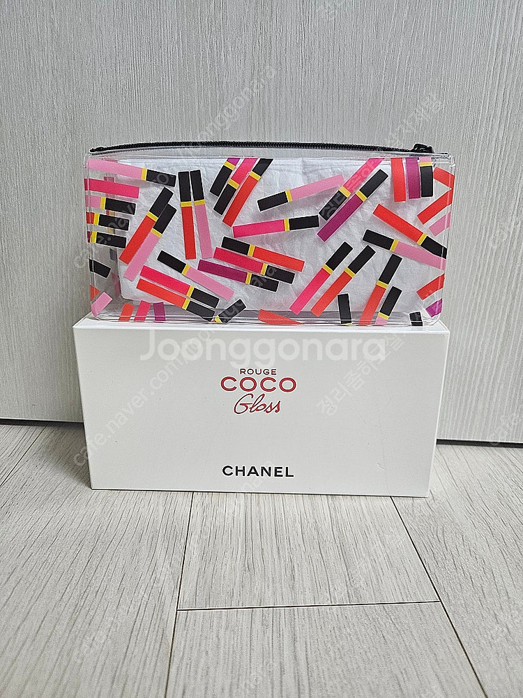 정품) 새상품 샤넬 투명 pvc 코코 파우치 (코스메틱)--0