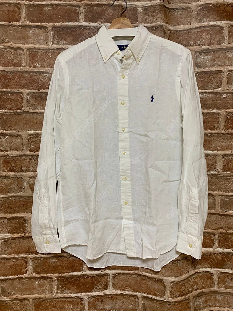 폴로 랄프로렌 Polo ralph lauren 린넨 포니 로고 셔츠 화이트 710744542006 이미지