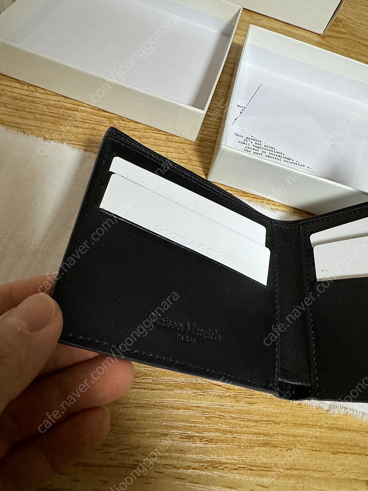 메종 마르지엘라 스티치 반지갑 그레이 이미지