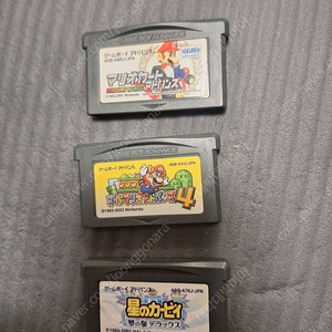 gba 마리오 카트 별의커비 슈퍼마리오3 판매합니다