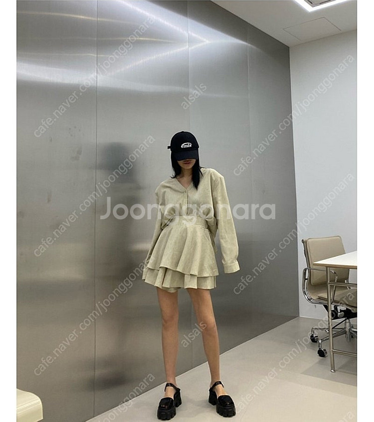 벨201 린넨투피스--2