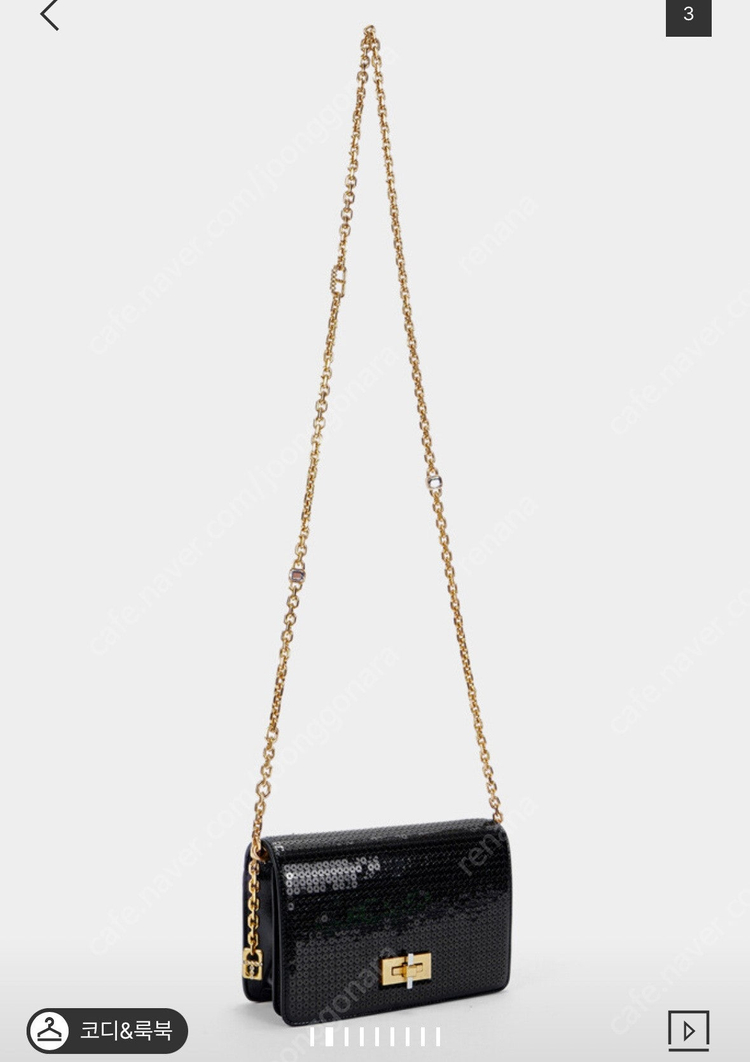 한섬 TIME 타임 스팽글 체인 숄더 백 이미지