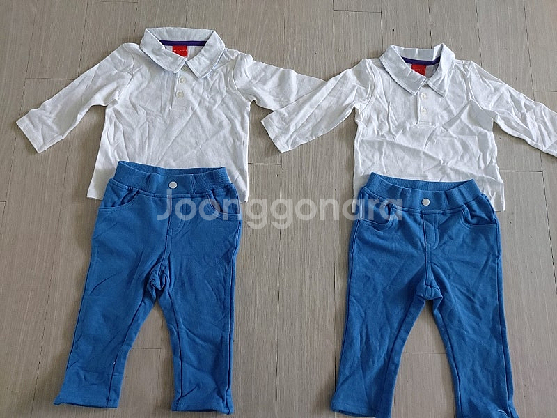 에뜨와 상하세트 80사이즈 2세트--0