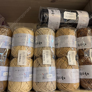 카페화지실 뜨개 털실 가방 이미지