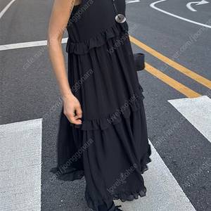 캉캉 프릴 롱원피스