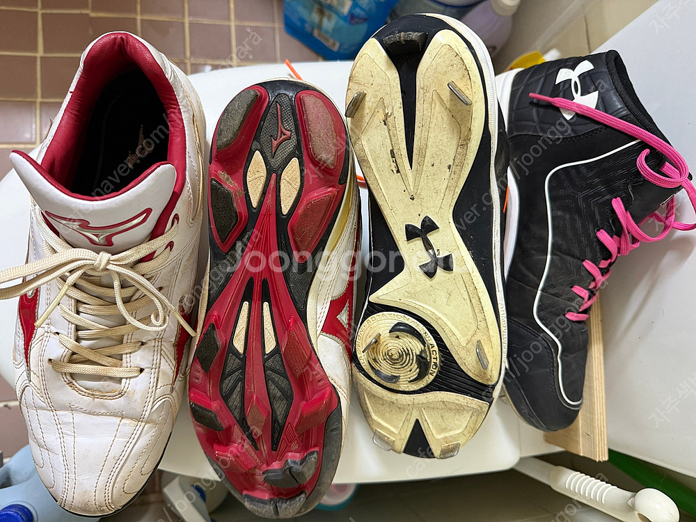 야구화 팝니다.(언더아머 찡, 미즈노 인조잔디) :290--1