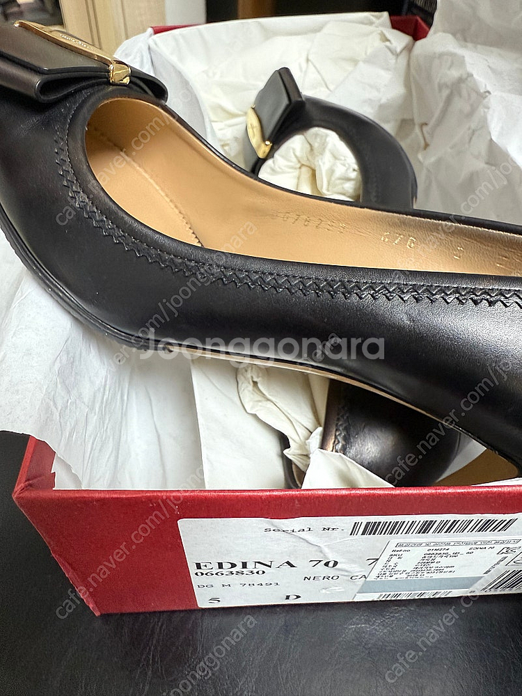 정품) 페라가모EDINA70힐 36size230mm--5