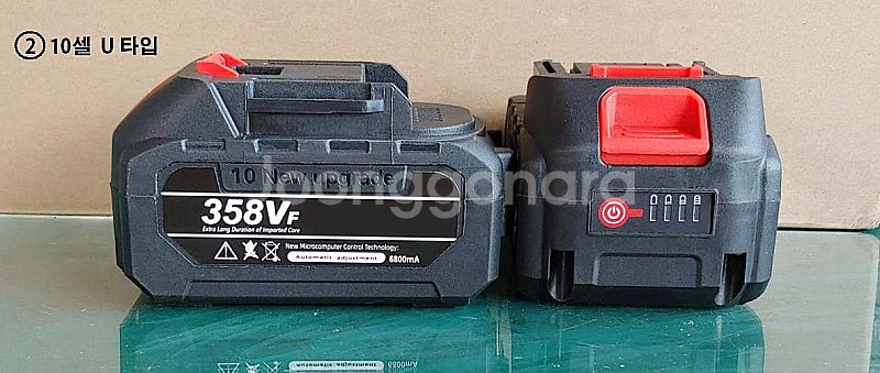 마끼다 호환 958VF 358VF 배터리 18V 10/15 셀 2개 케이스 등 키트 판매--1