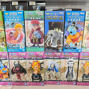 [정품] 반프레스토 원피스 월드 콜렉터블 쯔니샤 , 니카 , 우타 , 카이도우 , 후지토라 , 로져 , 거프 , 나이트메어 루피 , 오즈 , 미호크 , 핸콕 등 여러가지 판매 합니