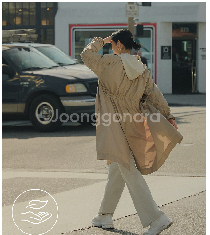 [새상품] Andar 안다르 웨더쉴드 롱 윈드자켓 (사...--3
