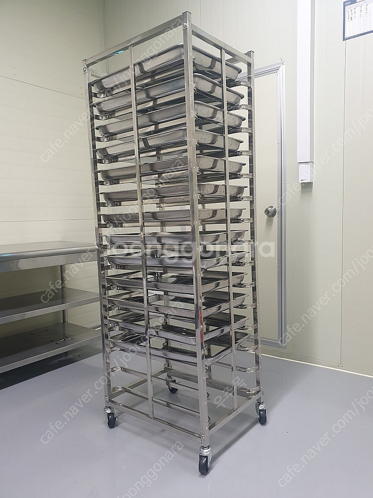 스텐 15단 빵랙/스텐 트레이 싸게 팝니다--0