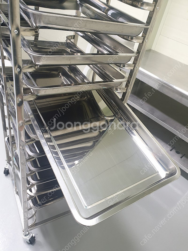 스텐 15단 빵랙/스텐 트레이 싸게 팝니다--2