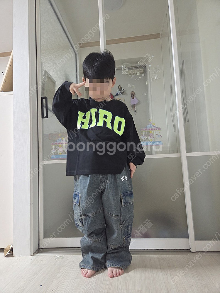 히로 포켓데님팬츠 다크그레이 150--1