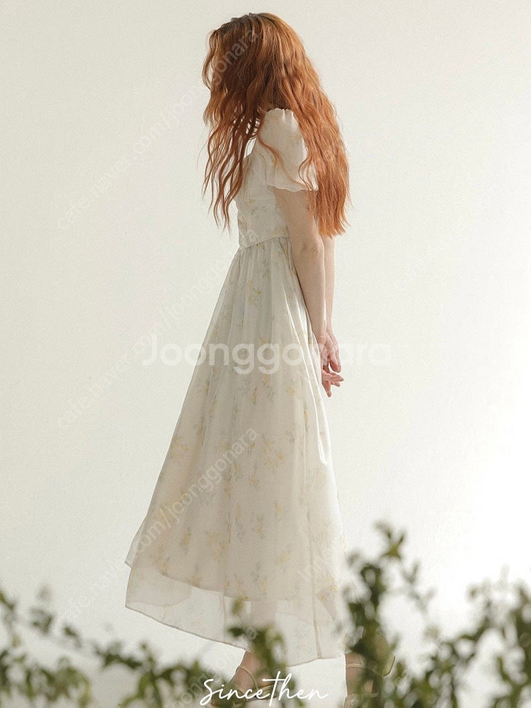 M사이즈)신스덴 글로리 스퀘어넥 롱원피스 휴양지플로랄반팔원피스브라이덜샤워 플로움더티스서쿠키플레따프레클오앨모어댄라이크...--4