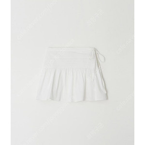 리즈 leeds [15TH| Pintuck leaf skirt﻿ 핀턱 리프 스커트 크림 xs +5cm 새상품