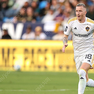 2024-25 LA 갤럭시 홈 마르코 로이스 MLS 리그 풀마킹 저지 유니폼 / XL