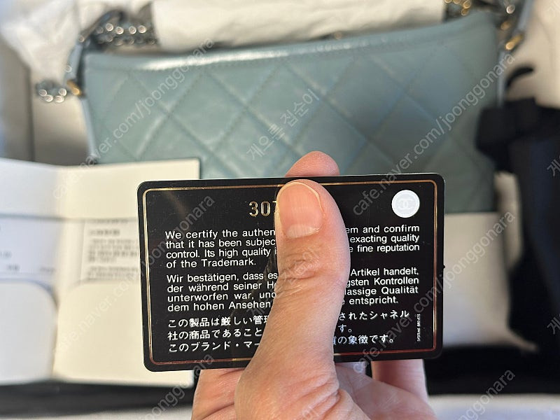 샤넬 가브리엘 호보백 스몰 민트색상 이미지