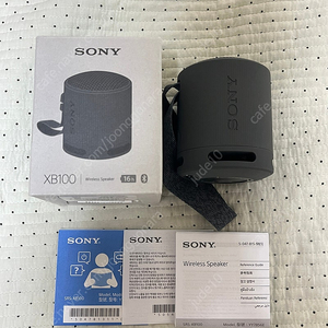 소니 스피커 XB100 블랙 A급 판매합니다.