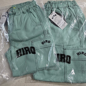 히로 데일리 트윌 조거팬츠 민트 120 140