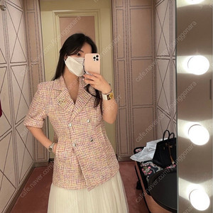 라미데일리 깜봉 트위드 자켓 팬츠 셋업