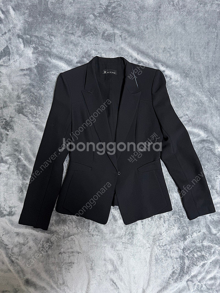 잇미샤 블랙 원클립 자켓 정품--0