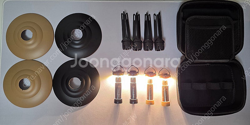 캠핑 브리즈문 블제로 캠핑 랜턴 LED 조명 등 램프 + 쉐이드 4세트 일괄판매--5