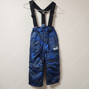 110사이즈(아동용) 뱅크키즈 네이비파랑 무늬 스키복 하의 바지