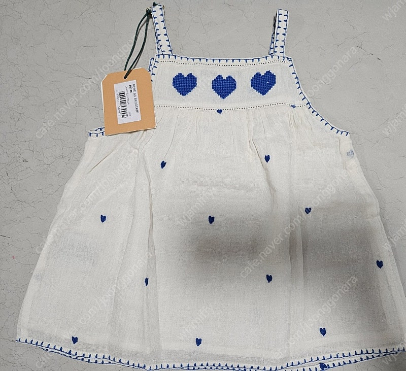 에밀에이다 베이비 블루하트원피스 12m 새상품 택포--1