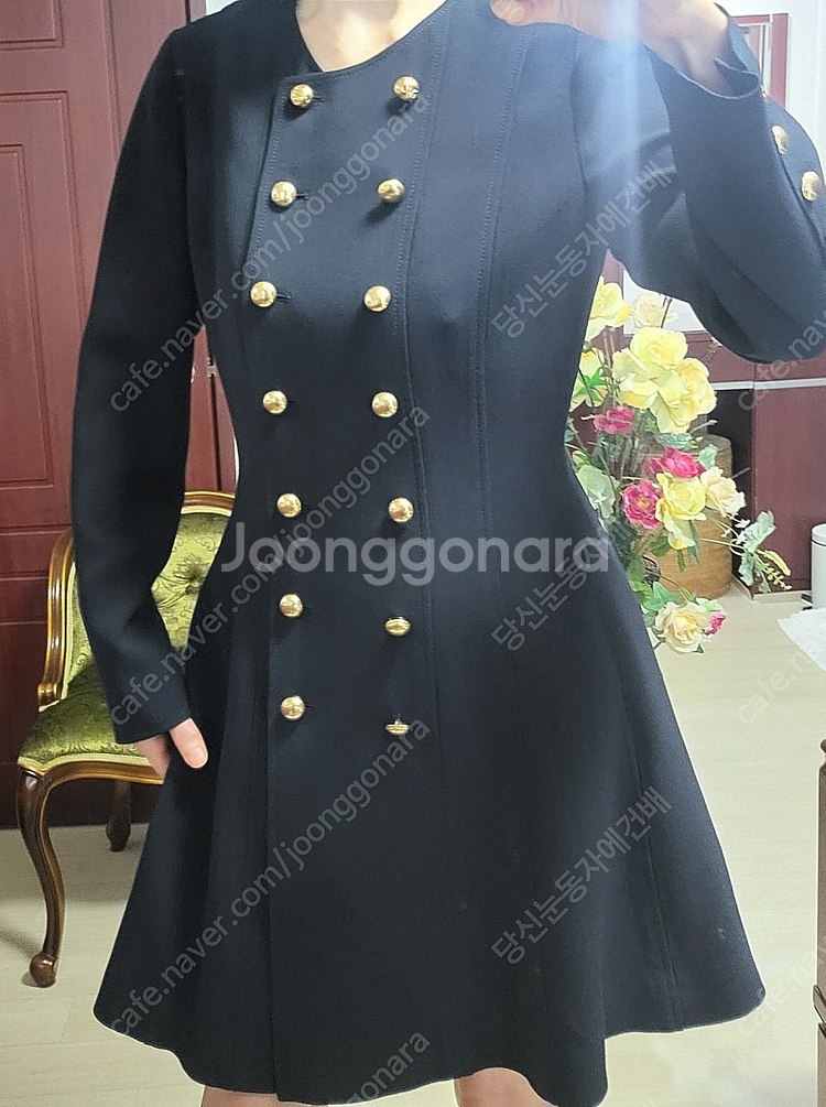 럭키 슈에뜨 네이비 네오프렌 드레스 쟈켓 코트--3