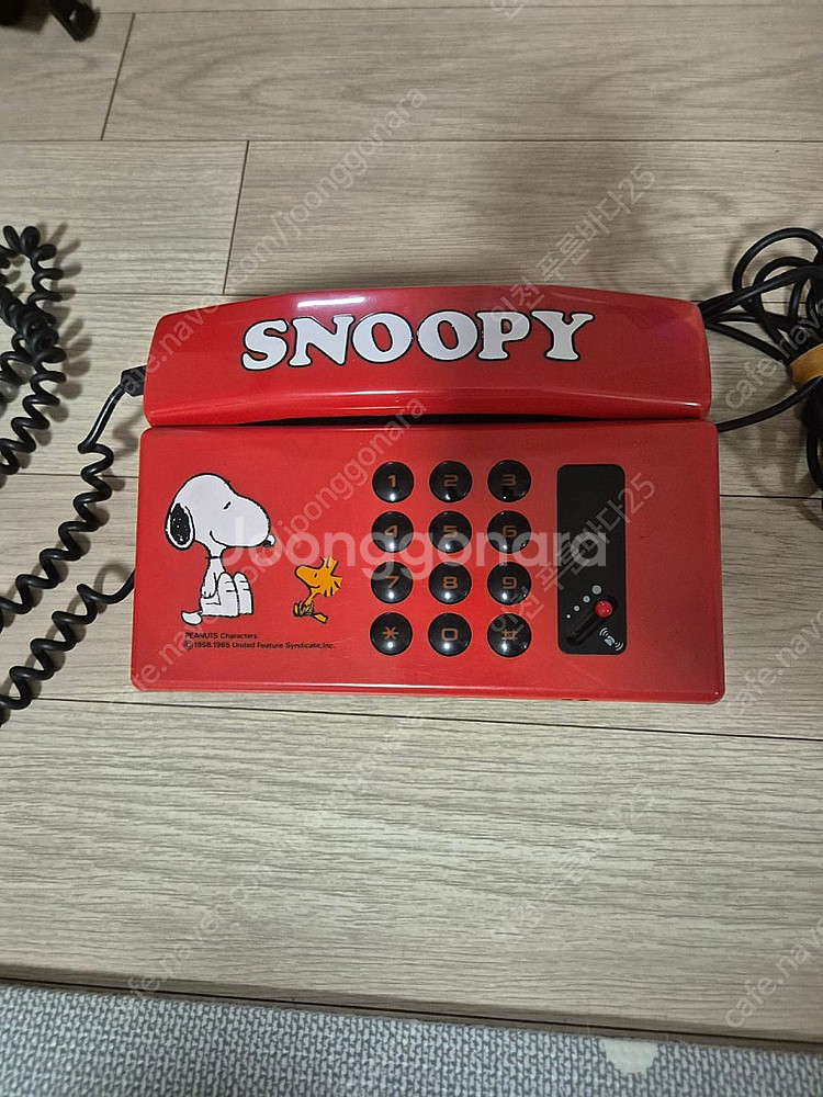 빈티지 레트로 스누피 전화기--0