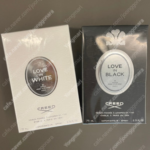 새제품 크리드 러브 인 블랙, 러브 인 화이트 75ml 여자 향수