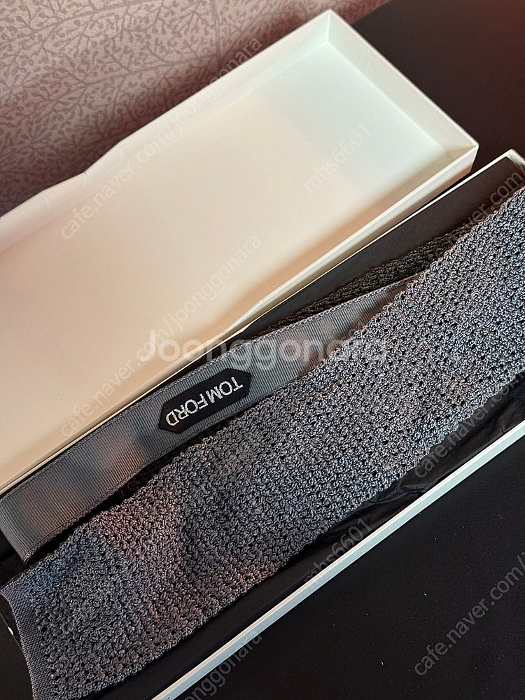 톰포드 / 리버서블 니트 차콜그레이-그레이 넥타이 / free​--2