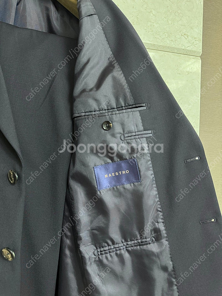 마에스트로 / 25SS 다크네이비 울 블렌드 비즈니스 셋업 수트 / 50--6