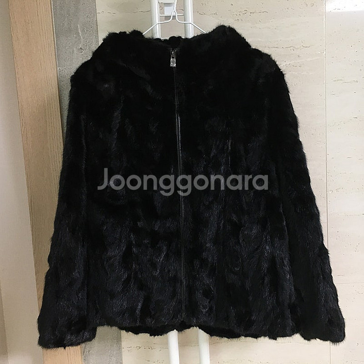 대동 23fw 천연 밍크 모피 후드 자켓 L--7